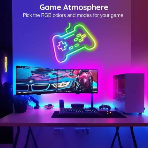 SINLEY Led Neon Rope Light 50FT,Control with App/Remote,Flexible Led Rope Lights,Multiple Modes,IP68 Outdoor RGB Neon Lights Waterproof,Music Sync Gaming Led Strip Lights for Bedroom Indoor - Image 3