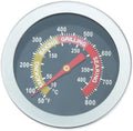 BBQ Charcoal Grill Thermometer, 2.05 Inch Stainless Steel Temperature Gauge Heat Indicator, Barbecue Grill Temperature Gauge for Pork Lamb Beef Meat Cooking by MOOTVGOO