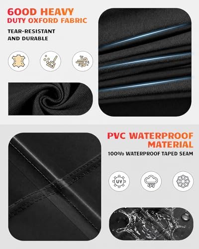 Vailge Grill Cover for Outdoor Grill & Waterproof 600D BBQ Cover 48 Inch - Image 3