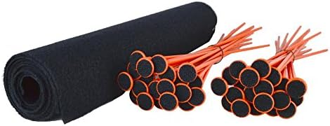 Gun Storage Solutions Rifle Rods Starter Kit with Shelf Liner Gun Organizer System Store More Guns Easy Access for Safety with Nylon Woven Loop Fabric by GunStorageSolutions
