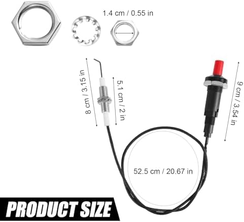 2pcs Piezo Igniter with Spark Ignition, Grill Igniter Replacement - Image 2