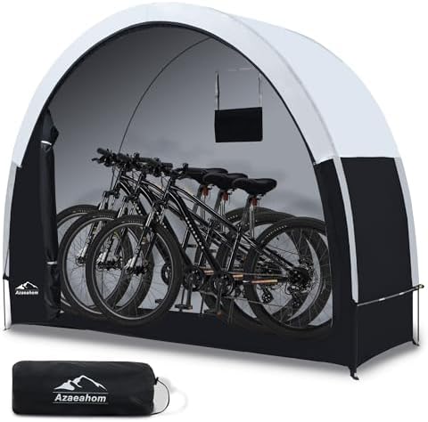 Bike Storage Tent Rain Fly Waterproof Sun Protection Portable by Azaeahom
