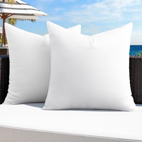 MIULEE Pack of 2 24x24 Inch Outdoor Pillow Inserts by MIULEE