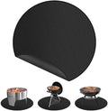 Round Fire Pit Mat 42 Inch, Fireproof Deck Protector, Heat Resistant Waterproof Pad for Patio, Lawn & Outdoor Fire Pit by FunshotFurniture
