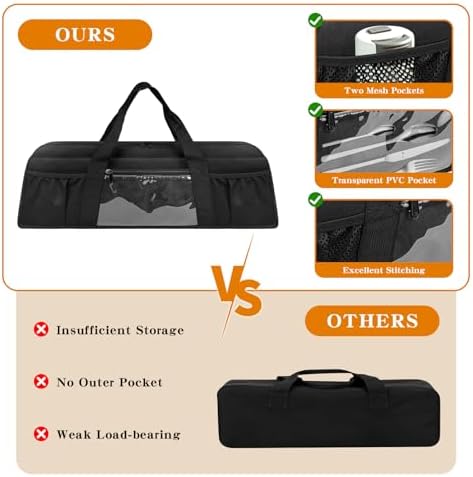 Boczif Grill Utensil Storage Bag, Camping BBQ Tool Storage Organized Bags - Image 4