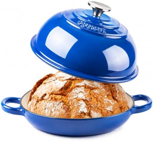 CUKOR Dutch Oven for Sourdough Bread Baking, 7QT Enameled Cast Iron Dutch Oven with Lid, Heavy-Duty Bread Baking Pot for Stovetop & Oven, 500°F by CUKOR