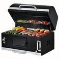 30in Built in Charcoal Grill for Outdoor Kitchen Island, Heavy Duty Large Barbecue Grills with Liftable Tray, Insulated Hood & Temp Gauge Drop-in BBQ Barrel Grill for Family Parties Patio Cooking by XLB-TYNFD