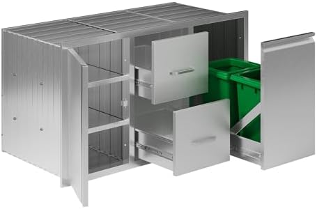 Jocisland 41.5-Inch Stainless Steel Outdoor Kitchen Drawer Cabinet by Jocisland