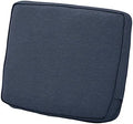 Classic Accessories Montlake Water-Resistant 25 x 22 x 4 Inch Patio Lounge Back Cushion, Heather Indigo Blue, Outdoor Loveseat Cushions by ClassicAccessories