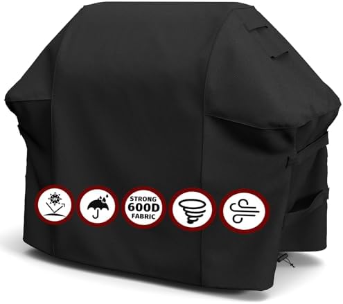 SHINESTAR 52in Grill Cover for Weber Spirit, 600D Oxford Fabric by SHINESTAR