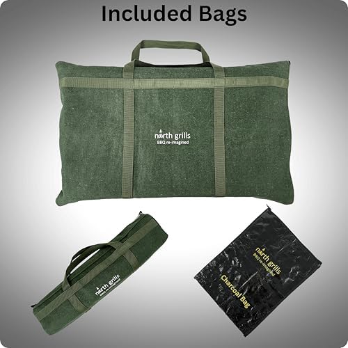    by  : precise heat control, silicone-handle square & flat skewers, charcoal starter tool​, tongs, BBQ gloves, and storage & travel bags. - Image 5