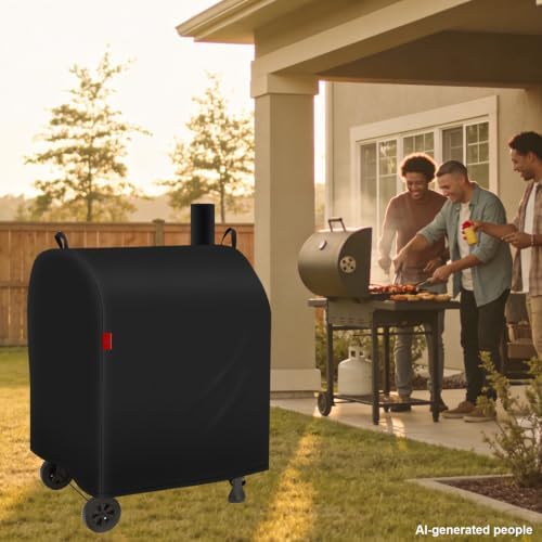 Outdoor Grill Cover Fits Royal Gourmet CD1824EN/CD1824EC Charcoal Grill, Waterproof 600D Heavy Duty Barrel Grill Cover, Fade Resistant & Rip-Proof BBQ Grill Covers for CD Series. - Image 6
