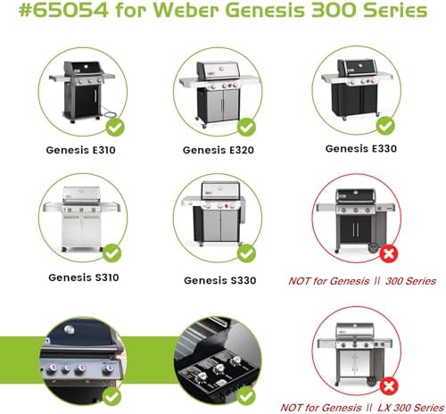 65054 Warming Rack for Weber Genesis 300 Series (2007-2016) E310 E320 E330 S310 S320 S330 Gas Grill Replacement Parts 81323 62749 Stainless Steel - Image 4