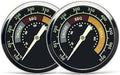 Accurate Grill Thermometer 2 Pcs for Oklahoma Joe’s Smoker, 3695528R06 for Longhorn/Highland Offset Smokers, Glowing Temperature Gauge for Charcoal/Wood/Pellet Grills with 13/16” mounting Hole by WEMEIKIT