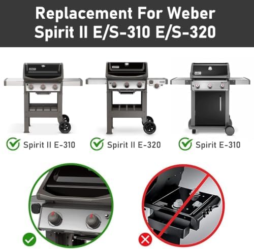 Spirit E310 Flavorizer Bars for Weber Spirit 2 Grill Parts, 15.3 inch - Image 3