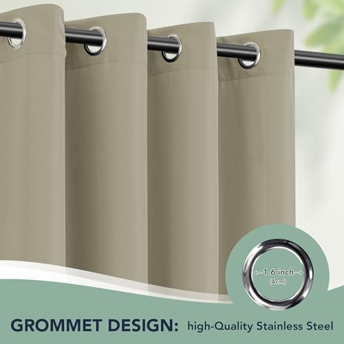 Patio Curtains Outdoor Waterproof, 6-Panels, Privacy Drapes - Image 6