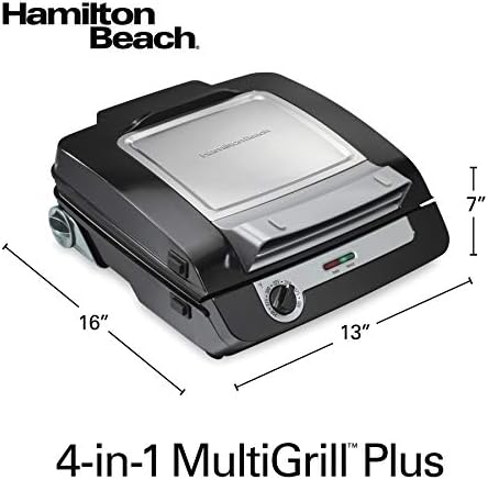Hamilton Beach 4-in-1 Electric Indoor Grill & Electric Griddle Combo - Image 7
