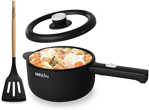 Dezin 2L Hot Pot Electric, Non-Stick Electric Pan, 700W Adjustable Power by DEZIN