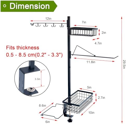 5-in-1 Griddle Caddy for Blackstone - Grill Organizer for Camping Outdoor Kitchen Cooking Tools & Accessories, Fathers Day Grilling BBQ Smoker Accessories Gifts for Men - Image 2