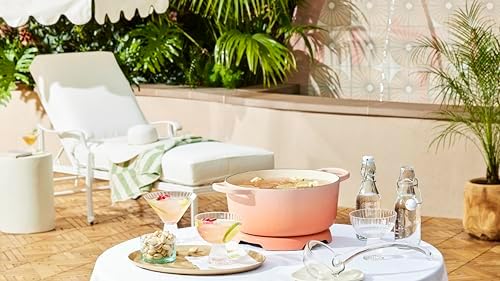 Le Creuset Enameled Cast Iron Round Dutch Oven, 5.5 qt., Peche - Image 6