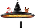 Hanging Heater, 1500W Outdoor Electric Patio Ceiling Heater with Remote Control, Infrared for Courtyard, Garage, Patio, Overheat & Tip-Over Protection, Waterproof, Black by sundate