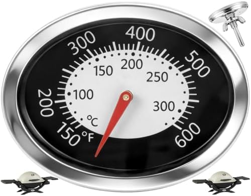60070 Oval Temperature Gauge for Weber Q Series Q1200 Q2200 Q120 Q220 Parts by PETKAO
