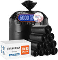 Delxo 30-33 Gallon Trash Bags, 5000 Count Bulk Value Large Garbage Bags by Delxo