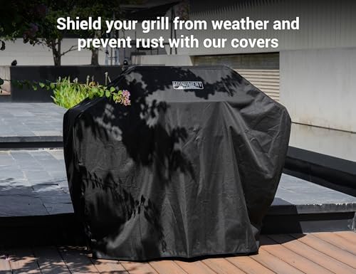 Monument Grills Mesa Series, Outdoor Barbecue Stainless Steel 4 Burner Propane Gas Grill, 52,000 BTU Patio Garden Barbecue Grill with Side Burner and Knob Controls, Mesa425 with BBQ Cover - Image 2