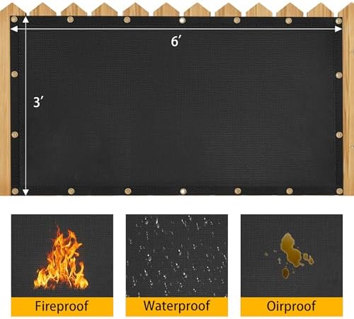 3' X 6' Grill Heat Shield for Deck Railing, Fireproof Heat Shield for Grill - Image 3