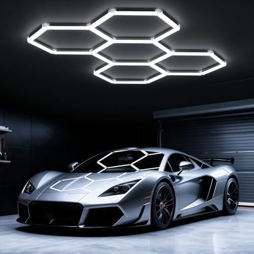 Hexagon Garage Lights: 168W 5 Grids Hexagon Led Lights 18480LM by Ipackorin