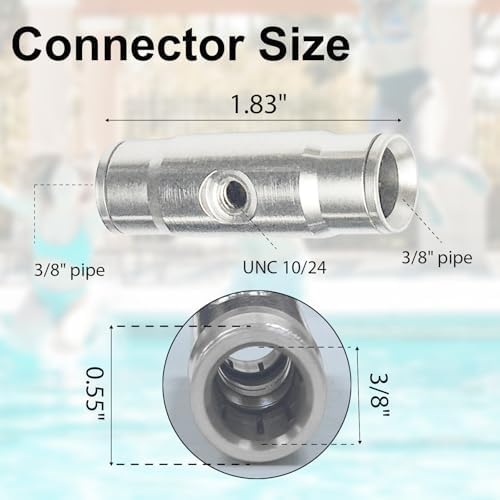 Brass Patio Misting Kit – 10 Brass Micro-Nozzles & 10 3/8″ Slip Connectors for Outdoor Cooling (UNC 10/24, 0.012″ Precision Orifice, 15-280 psi) - Image 2