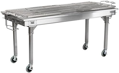 Backyard Pro CHAR60SS 60" Stainless Steel Charcoal Grill with Removable Legs and Cover - Image 2
