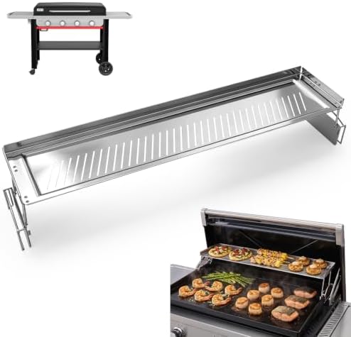 Griddle Warming Rack for Weber 36 inch Slate Griddles, 304 Stainless Steel by LSBABQ