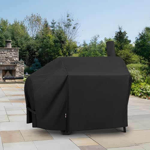 Unicook Offset Smoker Cover 60 Inch, Heavy Duty Waterproof Grill Cover - Image 7