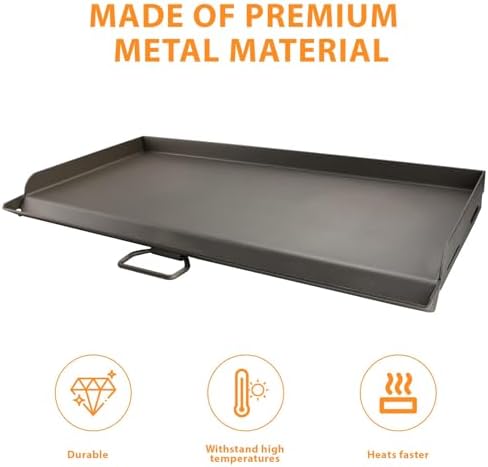 Uniflasy 16" Cast Iron Griddle for Camp Chef 3-Burner Stove - Image 6