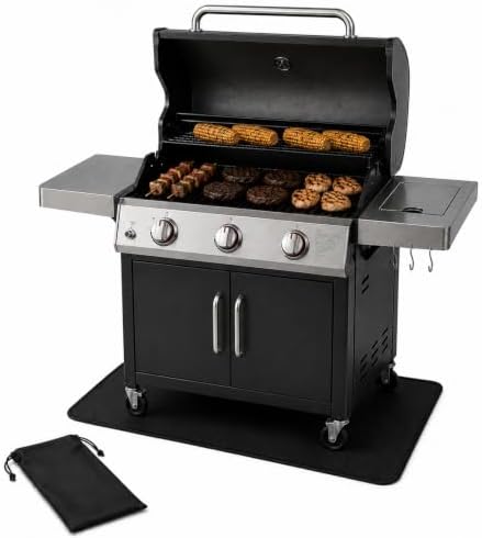 48x36 in Under Grill Mat with Storage Bag by ForestForge