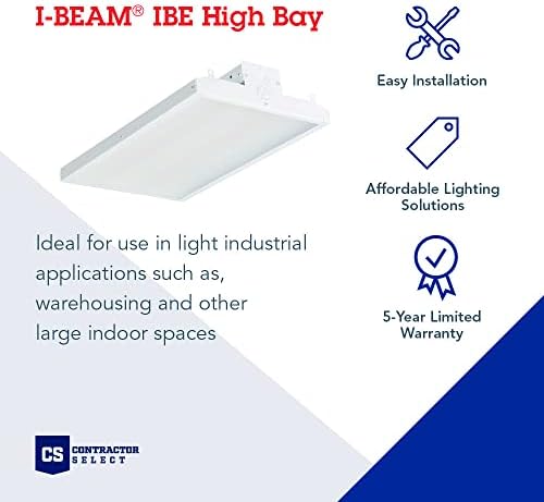 Lithonia Lighting I-BEAM LED High Bay Light, Dimmable, 12000 Lumens, 4000K - Image 2