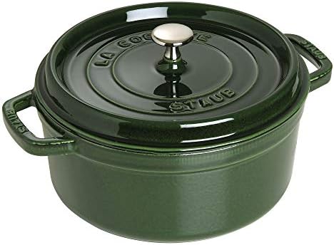 Staub Cast Iron 4-qt Round Dutch Oven - Basil by Unknown