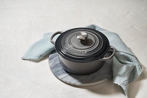 Le Creuset Enameled Cast Iron Round Dutch Oven, 4.5 qt., Oyster - Image 6