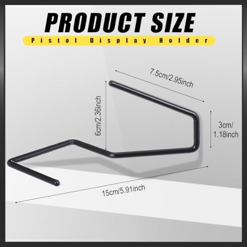 Yaocom 20 Pack Pistol Display Stand Gun for Pistols, Single Style - Image 2