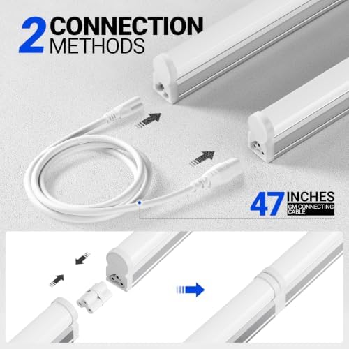 Barrina LED T5 Shop Light 3FT, 6500K Super Bright White, 16W, 6 Packs - Image 5