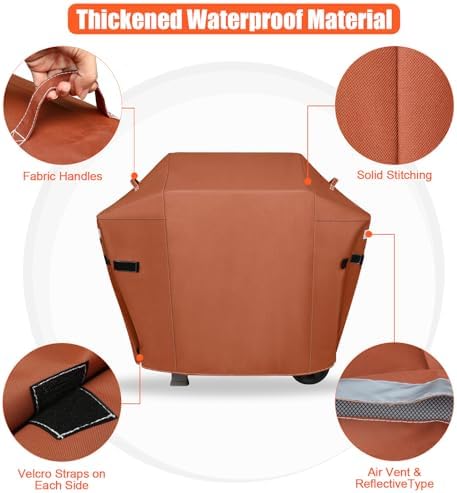 51 Inch Grill Cover for Weber Spirit 300/Spirit 400 Series Grills - Image 4