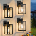 FOLKSMATE 4 Pack Dusk to Dawn Outdoor Wall Light Fixtures by FOLKSMATE