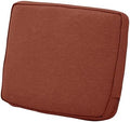 Classic Accessories Montlake Water-Resistant 23 x 20 x 4 Inch Patio Lounge Back Cushion, Heather Henna Red, Outdoor Loveseat Cushions by ClassicAccessories