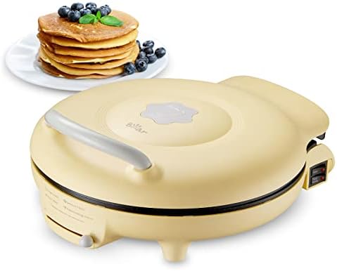 Bear 11.8'' 1500W Electric Smokeless Indoor Grill with Adjustable Temp, Quesadilla Maker Nonstick Pan for Breakfast, Lunch, Dinner by Bear