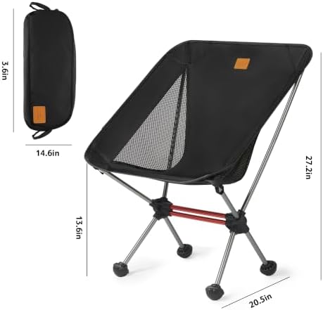 Naturehike YL08 Ultralight Camping Chair — Only 2.12 LBS, Anti-Sinking Feet - Image 2