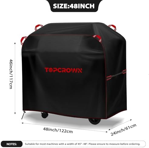 Topcrown Grill Cover for Outdoor Grill Waterproof BBQ Gas Grill Cover (48") - Image 2