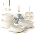 YASHE 20Pcs Nonstick Pots and Pans Set with Detachable Handles, Oven Safe by YASHE