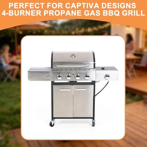Warming Rack for Captiva Designs 4-Burner Propane Gas BBQ Grill with Side Burner Replacement Parts Hanging Rack for Captiva Designs Grill Accessories Upper Rack, Stainless Steel Cooling Rack, 1PC - Image 2