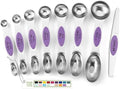 Spring Chef Stainless Steel Magnetic Measuring Spoons Set of 8, Orchid by SpringChef